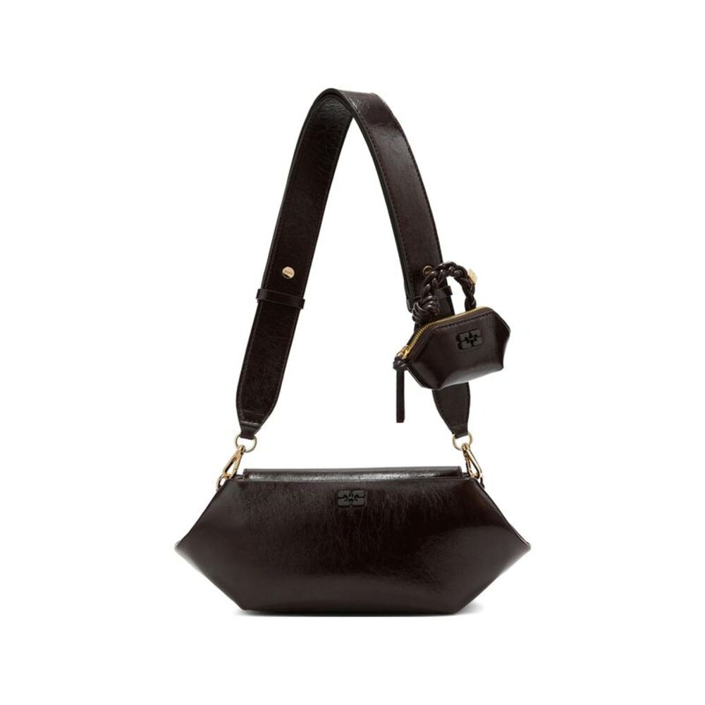 Ganni Brown Shoulder Bags Women
